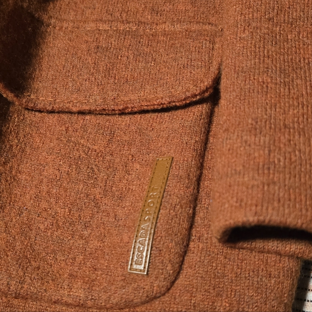 Escada Men's Rust Wool Jacket - Picture 4 of 4
